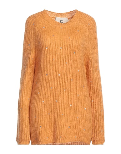 5 PROGRESS Pullover Giallo ocra 38% Acrilico, 32% Poliammide, 16% Lana mohair, 14% Altre Fibre