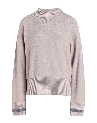 FABIANA FILIPPI Turtleneck Beige 75% Merino Wool, 15% Silk, 10% Cashmere