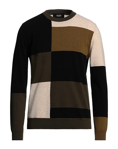 +39 MASQ Jumper Military green 100% Wool