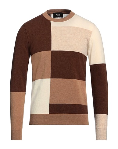 +39 MASQ Jumper Dark brown 100% Wool