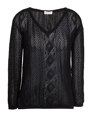 ROSSOPURO Jumper Black 70% Viscose, 15% Polyamide, 15% Metallic fiber