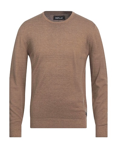 REPLAY Pullover Kaki 50% Laine, 50% Polyamide