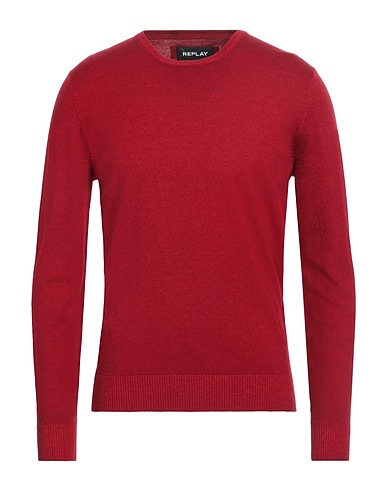 REPLAY Jumper Brick red 50% Wool, 50% Polyamide