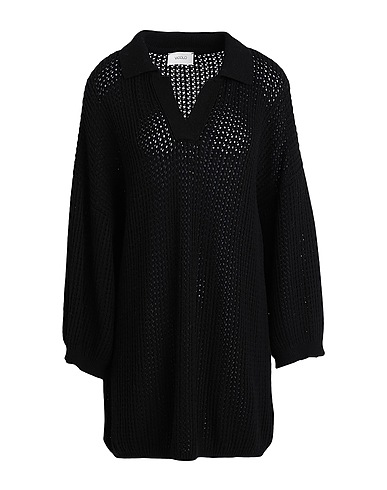 VICOLO Jumper Black 40% Viscose, 30% Polyamide, 25% Wool, 5% Cashmere