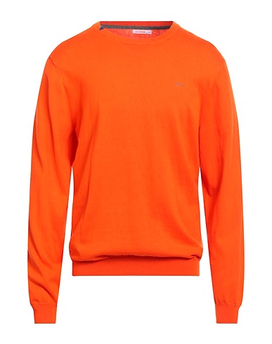 SUN 68 Pullover Arancione 50% Lana Merino, 50% Cotone