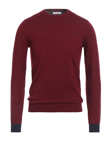 SUN 68 Pullover Bordeaux 50% Lana Merino, 50% Cotone