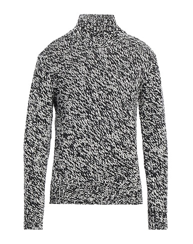 DRIES VAN NOTEN Jumper with zip Black 90% Merino Wool, 10% Polyamide