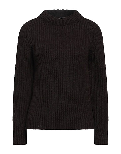 PATOU Jumper Dark brown 90% Wool, 10% Cashmere