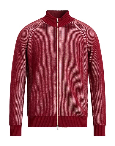 ELEVENTY Pullover mit Zipper  Purpur 100% Wolle