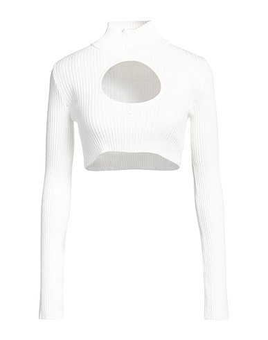 COURRÈGES Polo neck White 70% Viscose, 30% Polyester