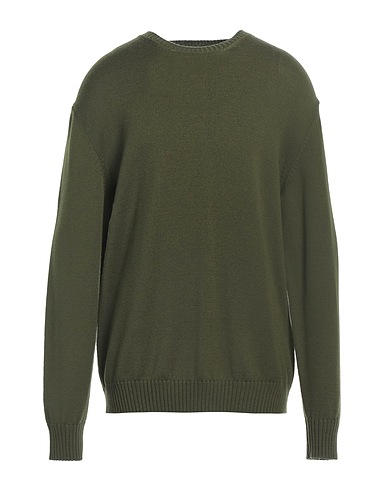 BALLANTYNE Pullover Verde militare 100% Lana