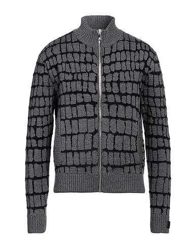 VERSACE Cardigan 81% Laine vierge, 12% Viscose, 7% Polyamide, Cuir de veau