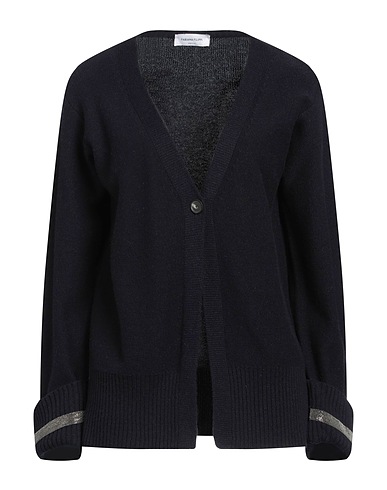 FABIANA FILIPPI Cardigan Blu navy 75% Lana Vergine, 15% Seta, 10% Cachemire