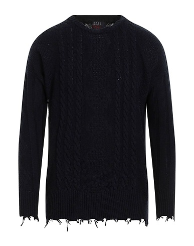 PETER HADLEY SPORT Pullover Blu navy 48% Lana, 30% Viscosa, 12% Nylon, 10% Cachemire