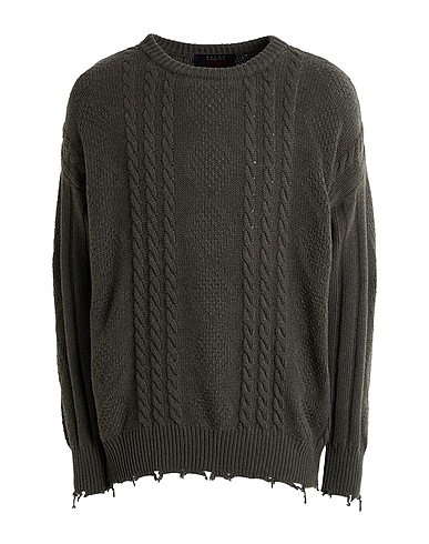 PETER HADLEY SPORT Jumper Military green 48% Wool, 30% Viscose, 12% Nylon, 10% Cashmere