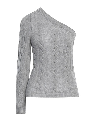 SOLOTRE Jumper Grey 55% Wool, 45% Cashmere
