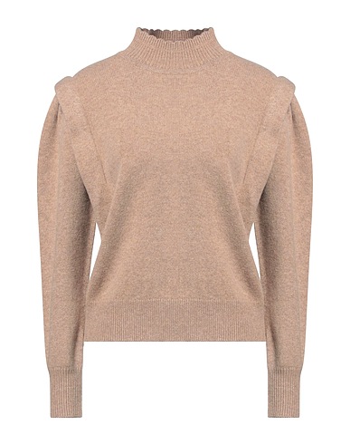 MARANT ÉTOILE Polo neck Sand 58% Merino Wool, 30% Viscose, 12% Polyester
