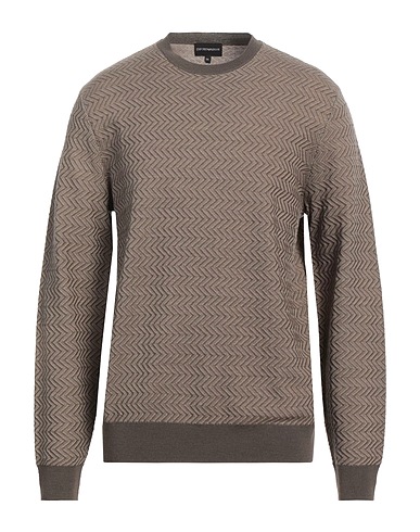 EMPORIO ARMANI Pullover Khaki 100% Lana Vergine
