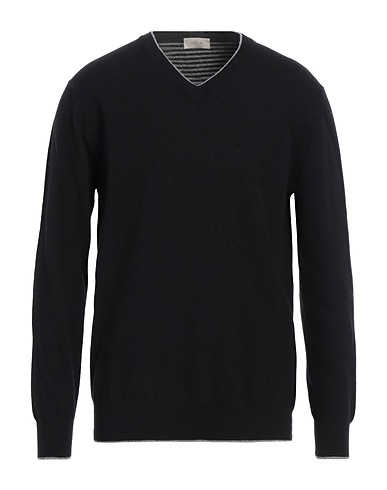 ALTEA Pullover Nero 100% Lana Vergine