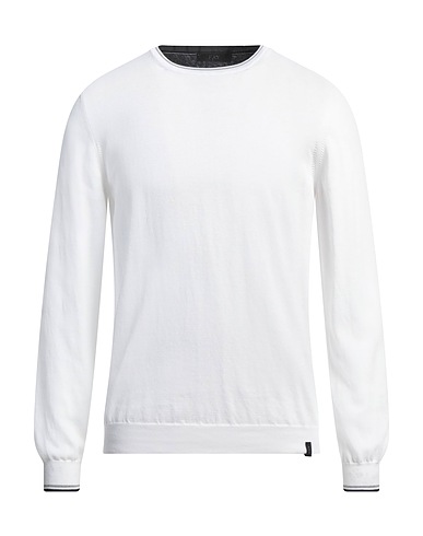 FAY Pullover Weiß 100% Baumwolle