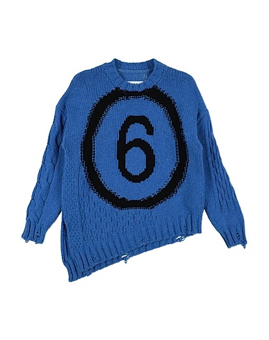 MM6 MAISON MARGIELA Pullover Azzurro 80% Lana, 20% Nylon