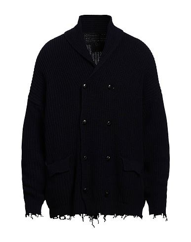 PETER HADLEY Cardigan Midnight blue 48% Wool, 30% Viscose, 12% Nylon, 10% Cashmere