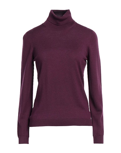 GRAN SASSO Turtleneck Plum 100% Virgin Wool