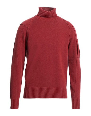 C.P. COMPANY Polo neck Rust 80% Wool, 20% Polyamide
