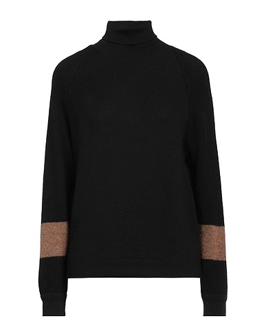 GRAN SASSO Polo neck Black 65% Virgin Wool, 20% Alpaca wool, 15% Polyamide