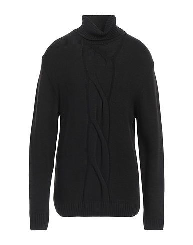 WHY NOT BRAND Polo neck Black 70% Acrylic, 30% Wool