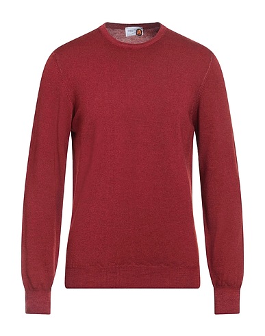 HERITAGE Jumper Brick red 100% Merino Wool