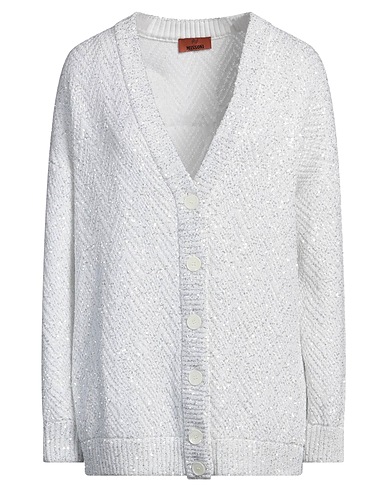 MISSONI Cardigan White 35% Polyamide, 35% Polyester, 20% Cotton, 10% Polyurethane