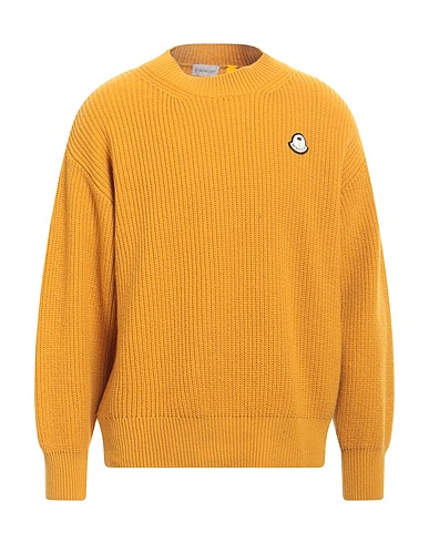 8 MONCLER PALM ANGELS Pullover Giallo ocra 100% Lana