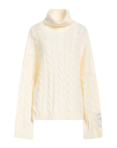 HINNOMINATE Polo neck Ivory 74% Acrylic, 26% Polyester