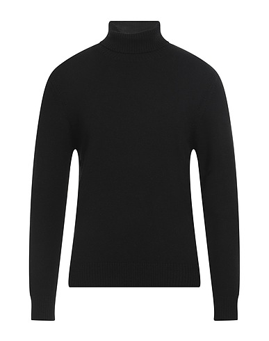 HōSIO Polo neck Black 100% Merino Wool