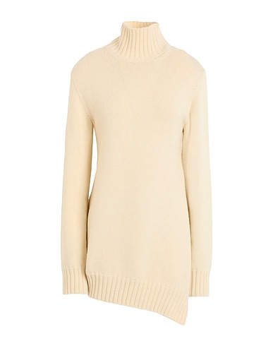 JIL SANDER Polo neck Cream 50% Virgin Wool, 50% Yak wool