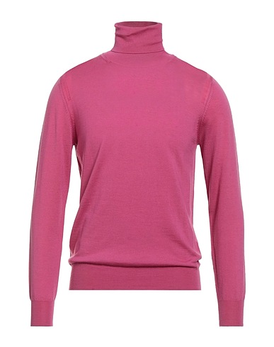 PAOLO PECORA Polo neck Magenta 100% Virgin Wool