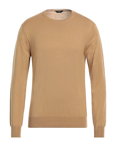 HōSIO Pullover Cammello 100% Lana Merino