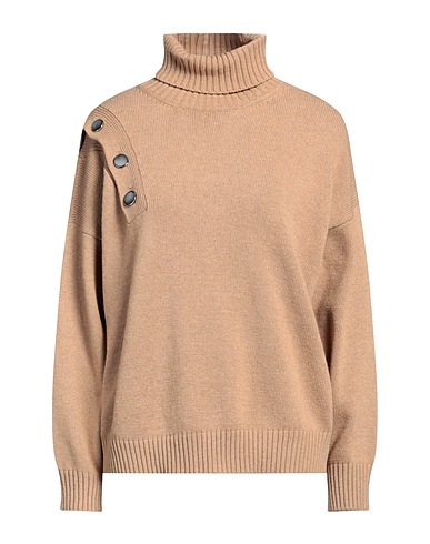 SIMONA CORSELLINI Turtleneck Camel 35% Polyamide, 30% Wool, 30% Viscose, 5% Cashmere