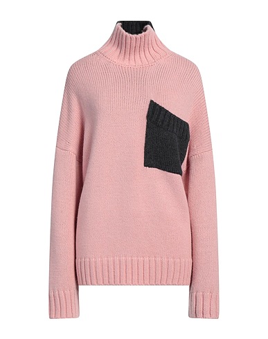 JW ANDERSON Polo neck Pink 45% Acrylic, 37% Alpaca wool, 18% Wool