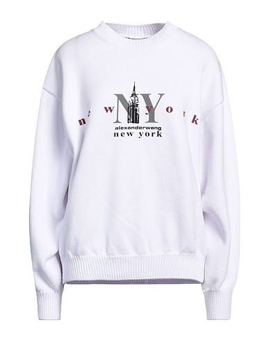 ALEXANDER WANG Jumper White 100% Cotton, Polyamide, Elastane