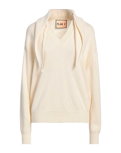 PLAN C Pullover Off white 70% Lana, 30% Cachemire