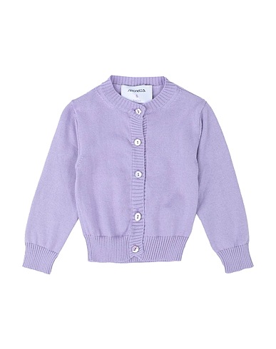 SIMONETTA Cardigan PER LUISA BECCARIA Lilac 85% Cotton, 15% Cashmere