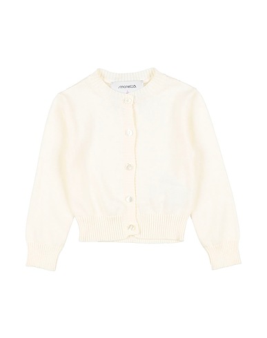 SIMONETTA Cardigan PER LUISA BECCARIA Ivory 85% Cotton, 15% Cashmere
