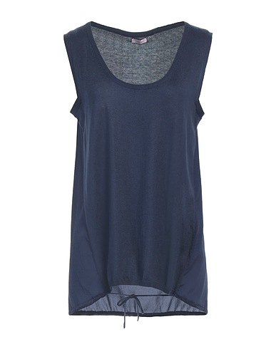 ROSSOPURO Sleeveless sweater Midnight blue 93% Silk, 7% Elastane, Cotton