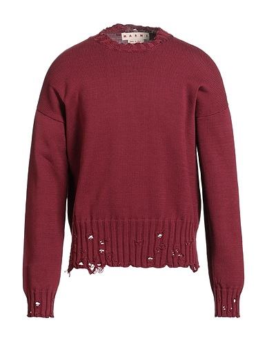 MARNI Jumper Burgundy 100% Cotton