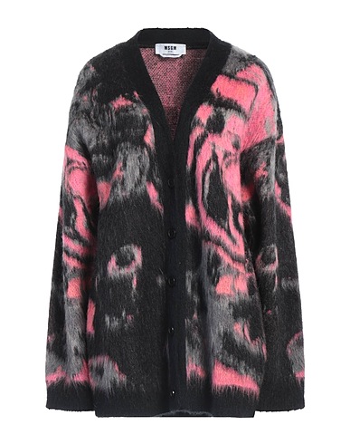 MSGM Cardigan Fuchsia 38% Acrylic, 32% Polyamide, 30% Mohair wool