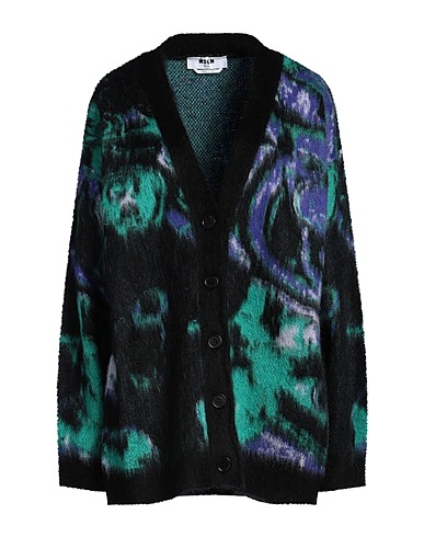 MSGM Cardigan Verde 38% Acrilico, 32% Poliammide, 30% Lana mohair