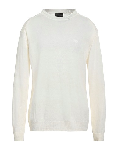 EMPORIO ARMANI Sweater Off white 100% Linen
