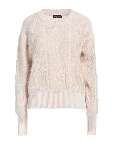 ROBERTO COLLINA Sweater Beige 72% Merino Wool, 20% Mohair wool, 8% Nylon